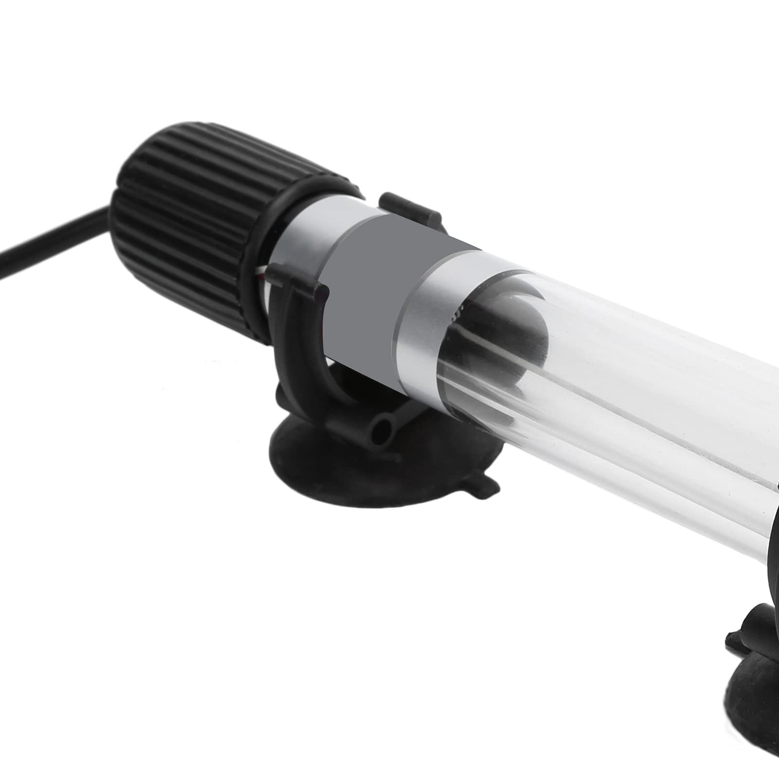 Pssopp Lampada UV Sommergibile per Acquario Sterilizzatore UVC in Vetro con Efficace Purificazione Dell'acqua Rimozione delle Alghe per la Pulizia Dell'acquario Prevenzione delle Malattie (7W)