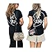 Produktbild Beste Freunde T Shirts Damen BFF für Zwei mädchen Best Friends Sommer Tumblr Schwarz Oberteile (Weiß BE, Small)