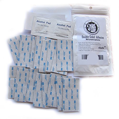 16 Of Vhb 3M Adhesive Double-Sided Tape High Bond Conformable Acrylic Glue Replacement Kit 1.5 X 3 Inches Rectangular Plus Alcohol Pad #TOP4