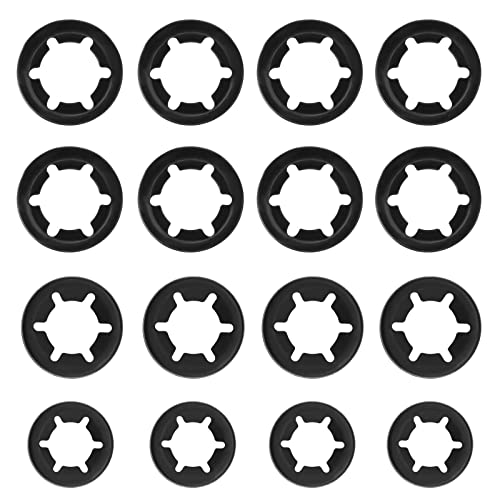 30 arandelas de dientes internas compatibles con cortacésped Mac Allister, arandelas de bloqueo de velocidad rápida, clips de velocidad de empuje de 7,5 mm, 9,5 mm, 10,5 mm