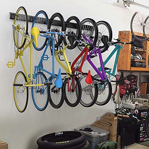 Torack Bike Storage Rack, 6 Bike Rack Wall Mount Home And Garage Organizer, Vertical Bicycles Hanger Hooks For Indoor Space Saving #TOP6