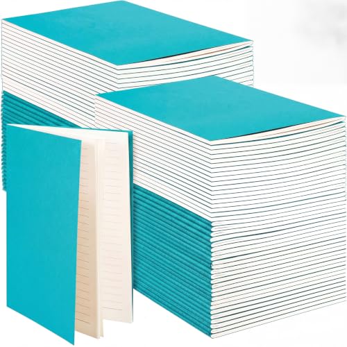 Image of Mimorou 100 Pcs A5 Journals Notebooks Bulk,Cyan,Lined