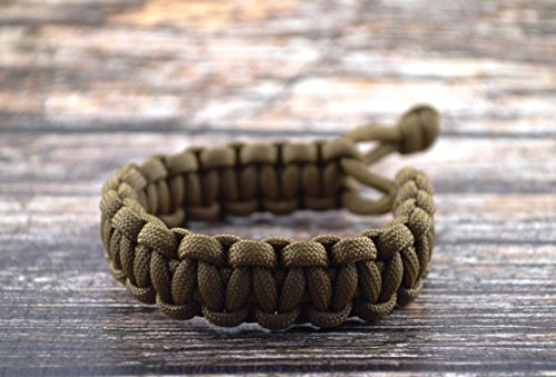Mad Max Fury Road Tom Hardy Paracord Adjustable Survival Bracelet - COYOTE BROWN