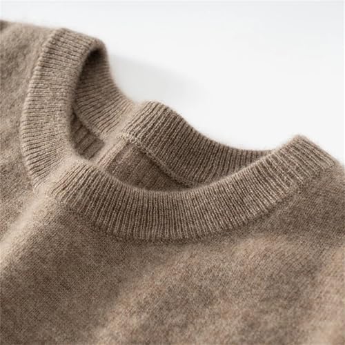 Men's Cashmere Sweater Crewneck Casual Autumn Winter Warm Cashmere Pullover Sweater3
