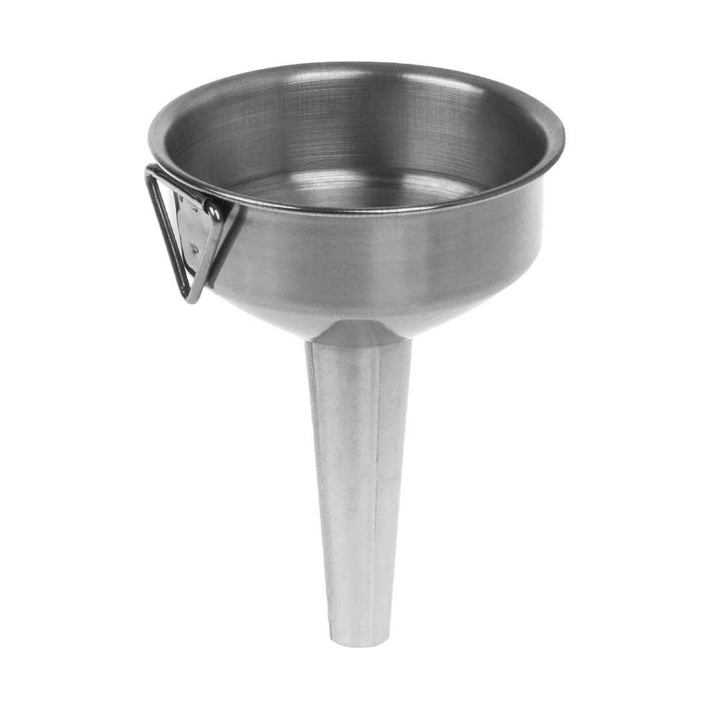 LAMDNL Practical Stainless Steel Wide Mouth Fill Liquid Wine Oil Funnel Kitchen H, 8cm