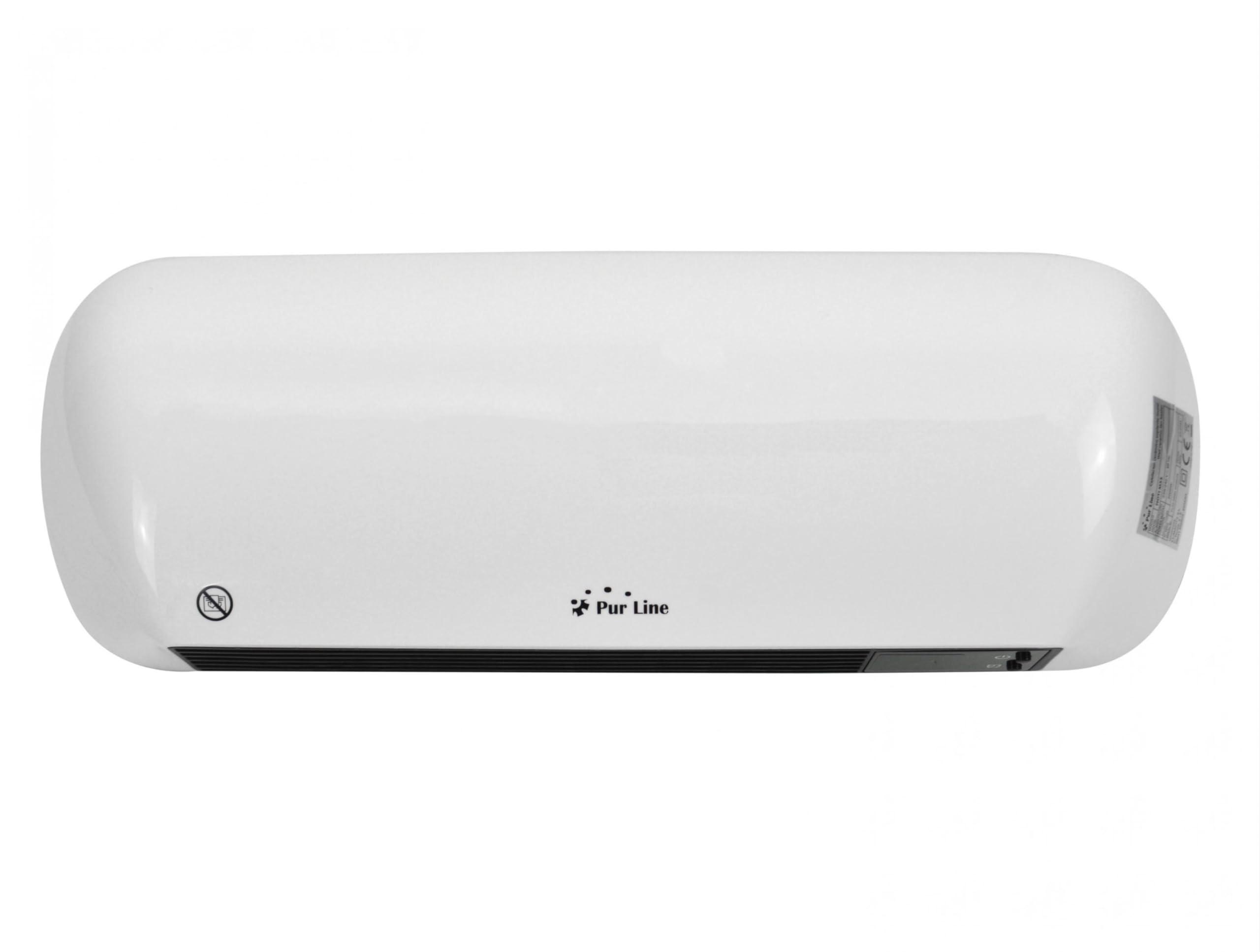 PUR LINE | Riscaldatore split da parete in ceramica da 2000 W con telecomando, tecnologia a risparmio energetico e design moderno - Riscaldatore con telecomando da 2000 W