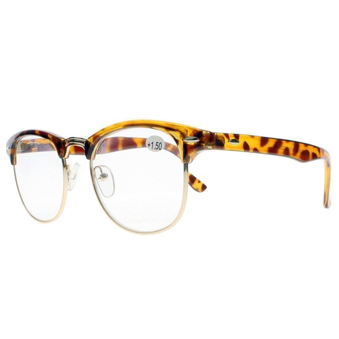 Newsight Men women Classic Half Frame Overlarge Retro Horned Rim Reading Glasses Vintage Style