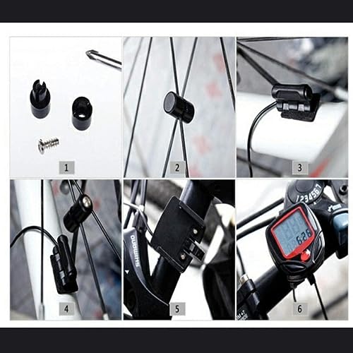 Dweezhet14 Function Bicycle Waterproof Speedometer Wired, Black, Plastic 8