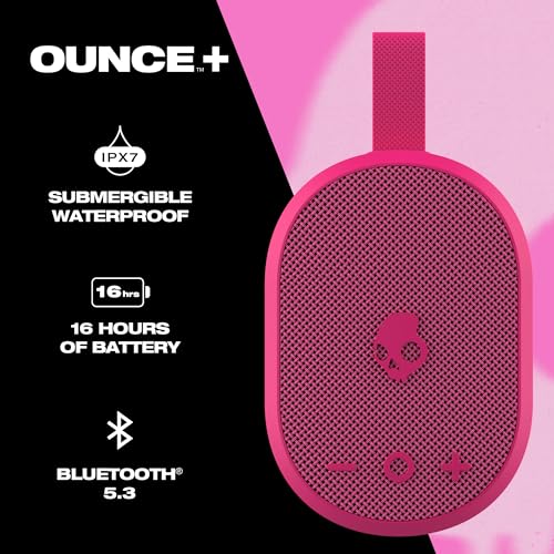 Image of Skullcandy Kilo 2 Wireless Bluetooth Speaker, IPX7, 24-Hour Battery | Waterproof, True Wireless Stereo, Touch Controls, Punchy Bass, Carabiner and Strap Included, Rechargeable Battery