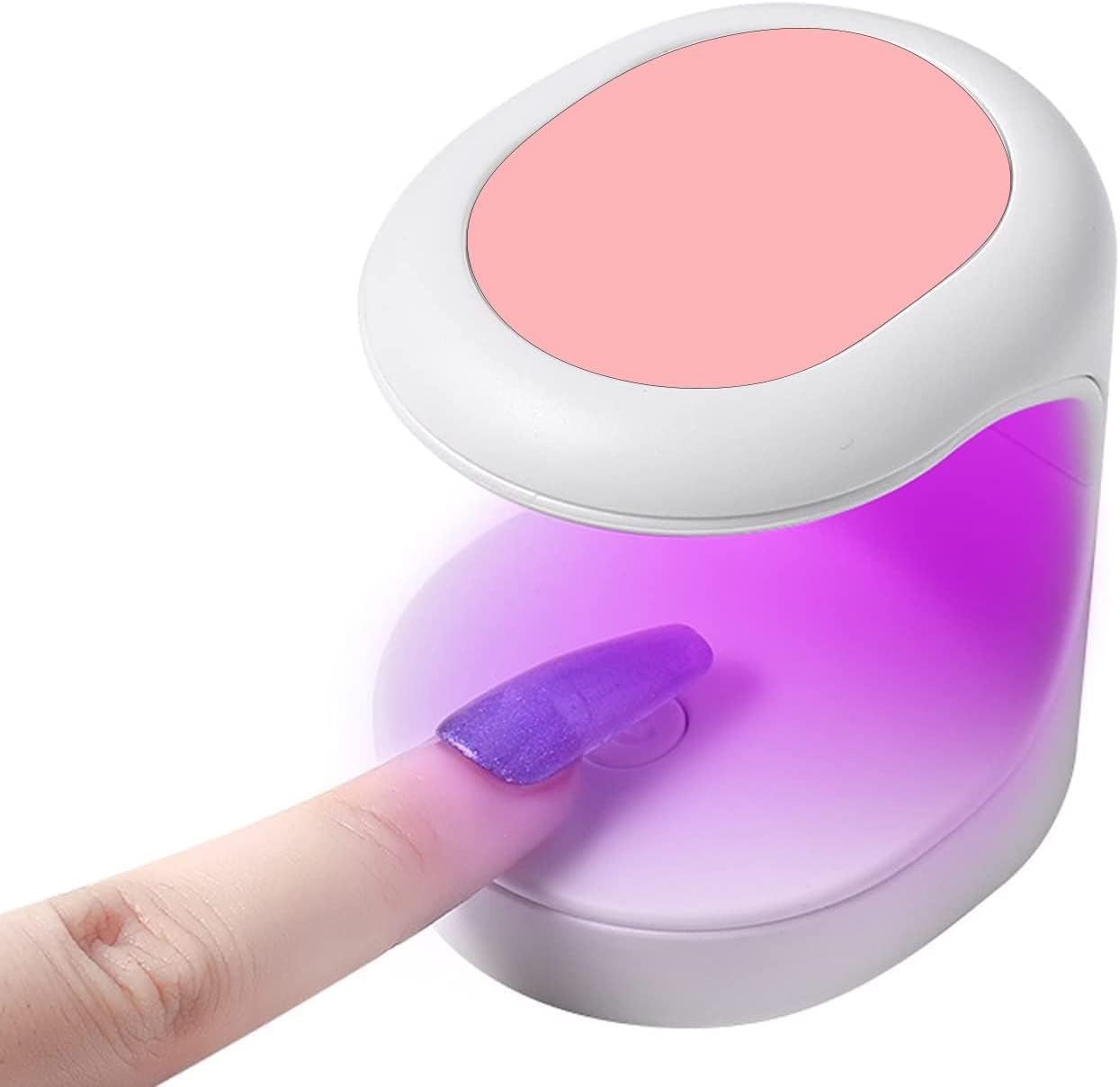 Mini UV LED Nail Lamp,AiScrofa USB Portable Nail Dryer UV Light for Gel