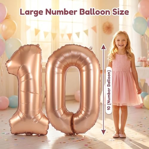 Image of YPSelected 32 Inch Large Foil Helium Number Balloon Birthday Wedding Party 0-9 (Orange, 0)