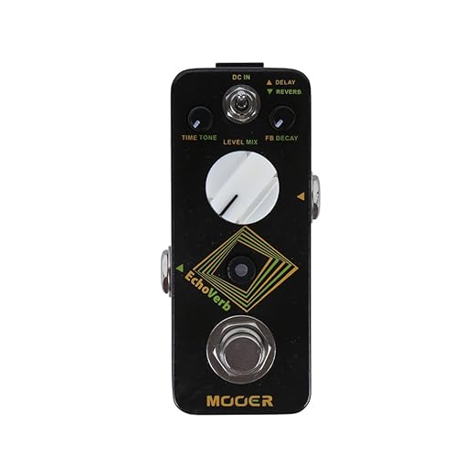 MOOER Echoverb Micro Guitar Delay Reverb Pedal with Tap Tempo