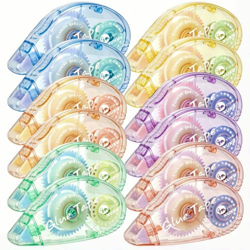 XUXU 12 Pack Scrapbooking Tape Glue Tape Adhesive Dots Tape