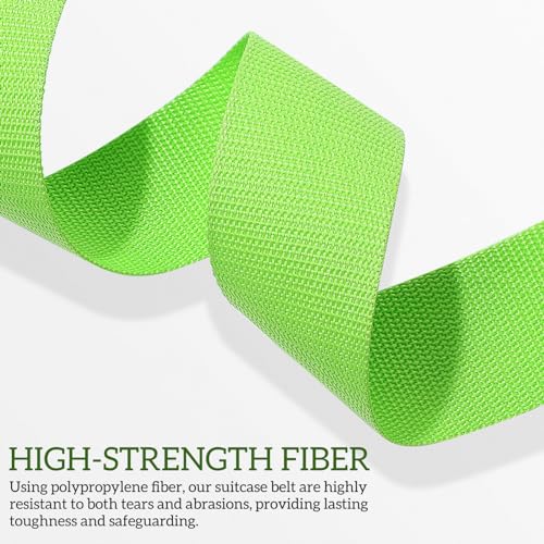 Image of SEWACC 4pcs Adjustable Luggage Straps for Suitcases Secure Travel Belts Travel Accessories for Luggage Organization Durable and Reliable Suitcase Straps