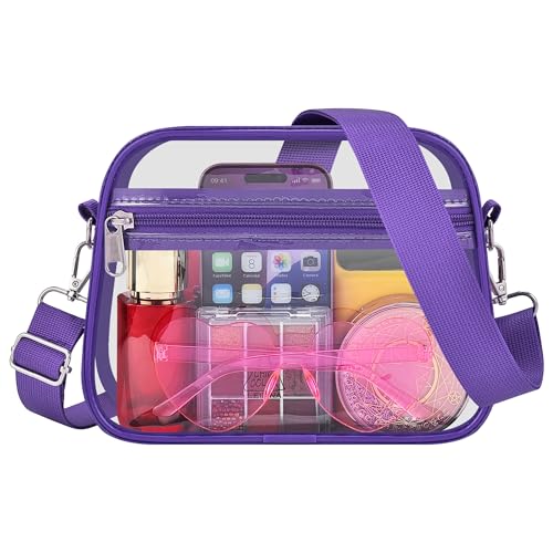Image of Oraben Clear Bag for Stadium Events Clear Purse Stadium Bag Satchel Handbags for Sports Events Concerts Festivals | Stadium Approved