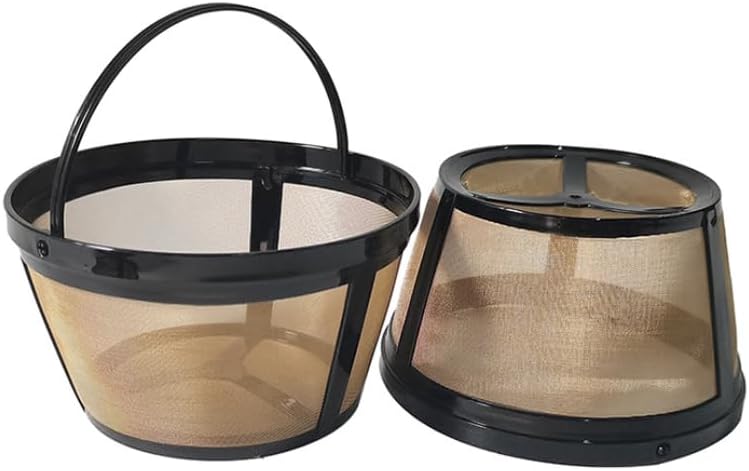 5 Cup Reusable Coffee Filter Compatible with Mr Coffee Maker, Fit for Mr Coffee 4 Cup Filters, Permanent Coffee Filter Basket for Black and Decker & Most Standard 4-5 Cup Drip Coffee Makers 2 PACK