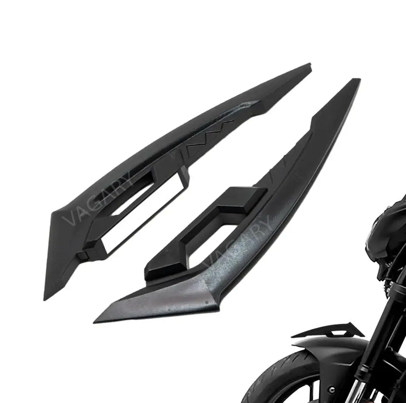 Vagary Wing Side Helmet Spoiler Aerodynamic Wing Dynamic Helmet Accessories (Black)-image-44