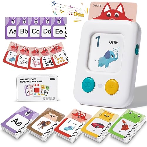 Image of beiens Premium Talking Flash Cards for Toddlers 2-6 Years | Eco Friendly Child-Safe Materials | Award-Winning Speech Therapy Toys | Montessori ABC Learning System + Autism Sensory Development Tools