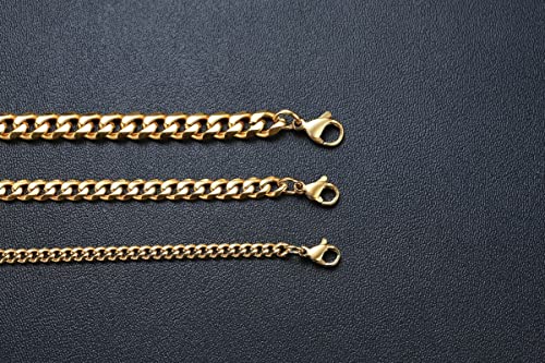 Cadenas de hombre LMMSHX que no se oxidan ni causan alergias en la piel 6