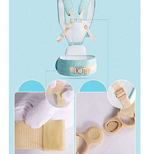 DorkasDE babydrager draagriem ademend babydrager buikdrager rugdrager en heupdrager 4-in-1 omkeerbaar babydrager (3 – 20… - Image 6