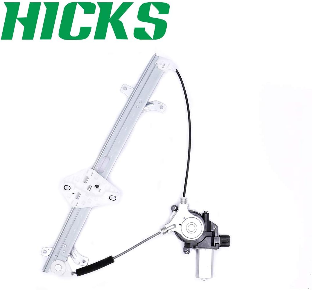 HICKS 741-306 Front Driver Left Side Power Window Regulator with Motor Compatible with 2003-2007 Honda Accord (4 Door Sedan)