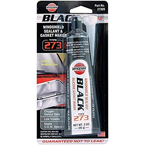 Image of Versachem 27309-12PK Black Low Volatile OEM Silicone - 3 oz., (Pack of 12)