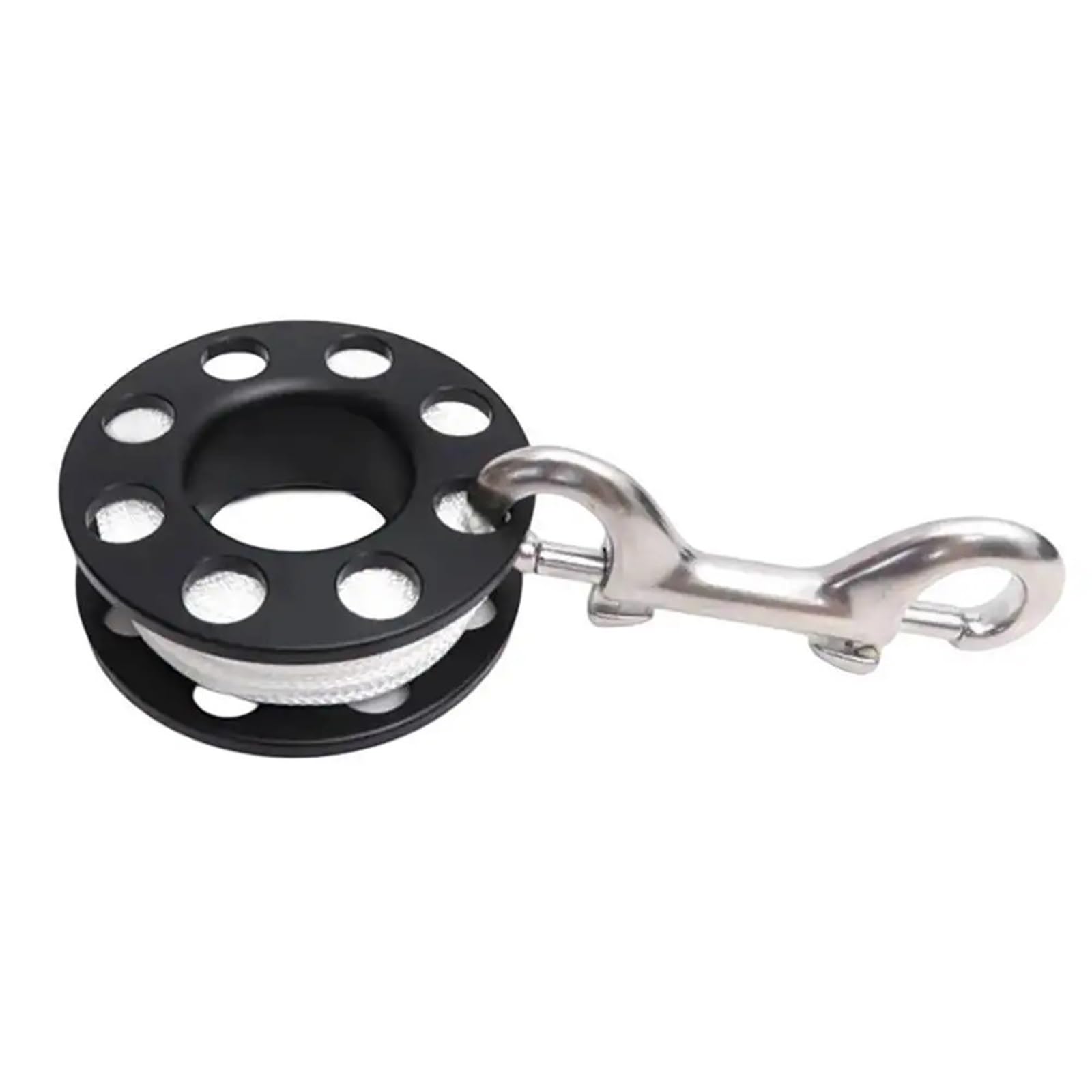 Dive Finger Reel, Dive Finger Spool Reel 15-50m 90mm Double Hook Snap Cave Wreck Drift(15m)