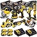 Price comparison product image DEWALT 18V 8 Piece Power Tool Kit DCD796, DCF887, DCW210, DCP580, DCS391, DCS355, DCS331, DCL050 with 4 x 5.0Ah Batteries & 2 x DCB115 Charger in Case T4TKIT-498