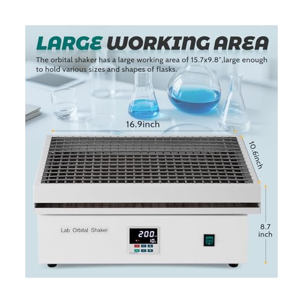 Digital-Orbital-Shaker-Mixer-0-300rpm-Work-Plate-157x98-Capacity-15KGS-Orbital-Rotator-Shaker-with-Continuous-Mode-or-Timer-Mode-0-999mins-for-School-Laboratory Digital-Orbital-Shaker-Mixer-0-300rpm-Work-Plate-157x98-Capacity-15KGS-Orbital-Rotator-Shaker-with-Continuous-Mode-or-Timer-Mode-0-999mins-for-School-Laboratory