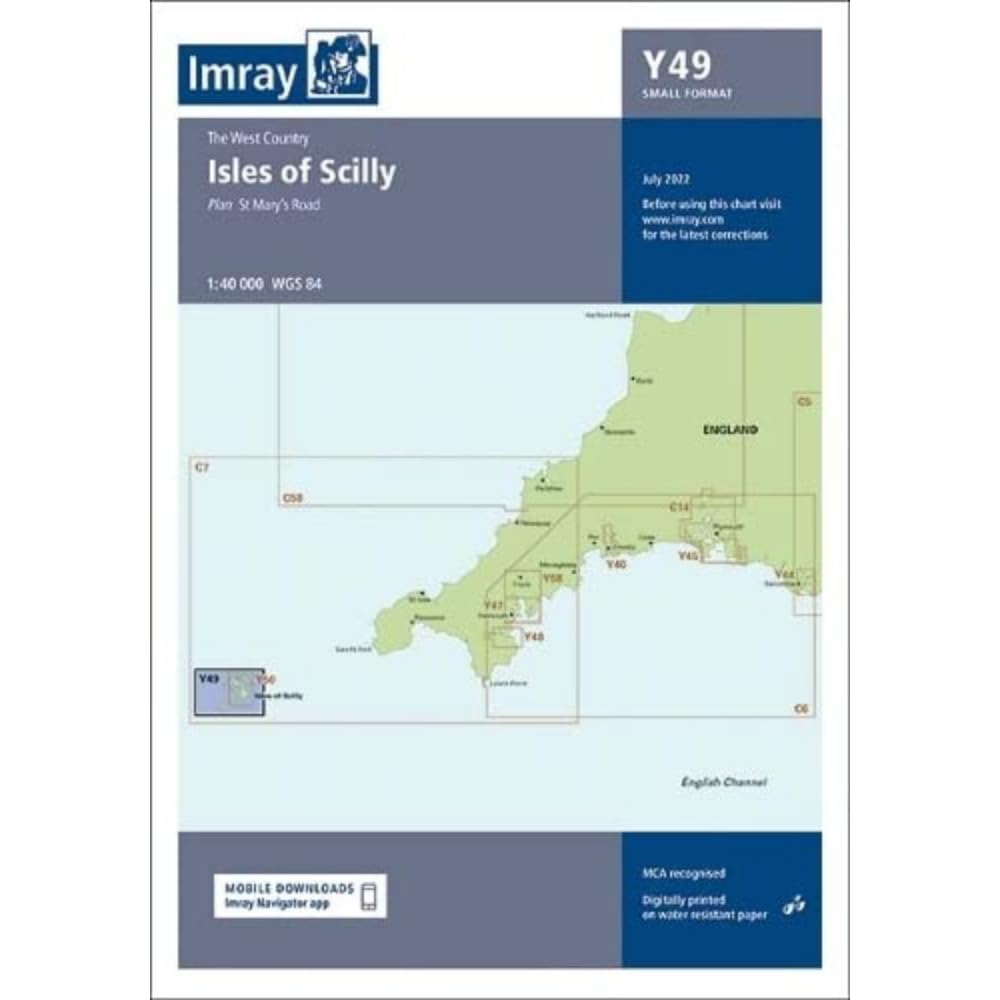 Imray Chart Y49: Isles of Scilly (Small Format) (Y Charts): 49