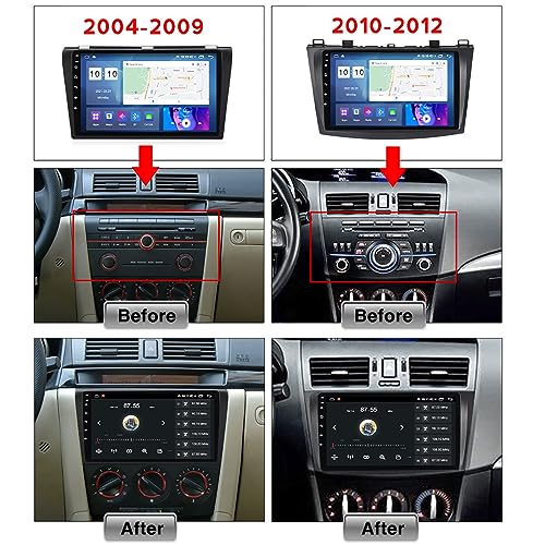Radio coche Android 12 para Mazda 3 con reproductor multimedia de alta fidelidad 4
