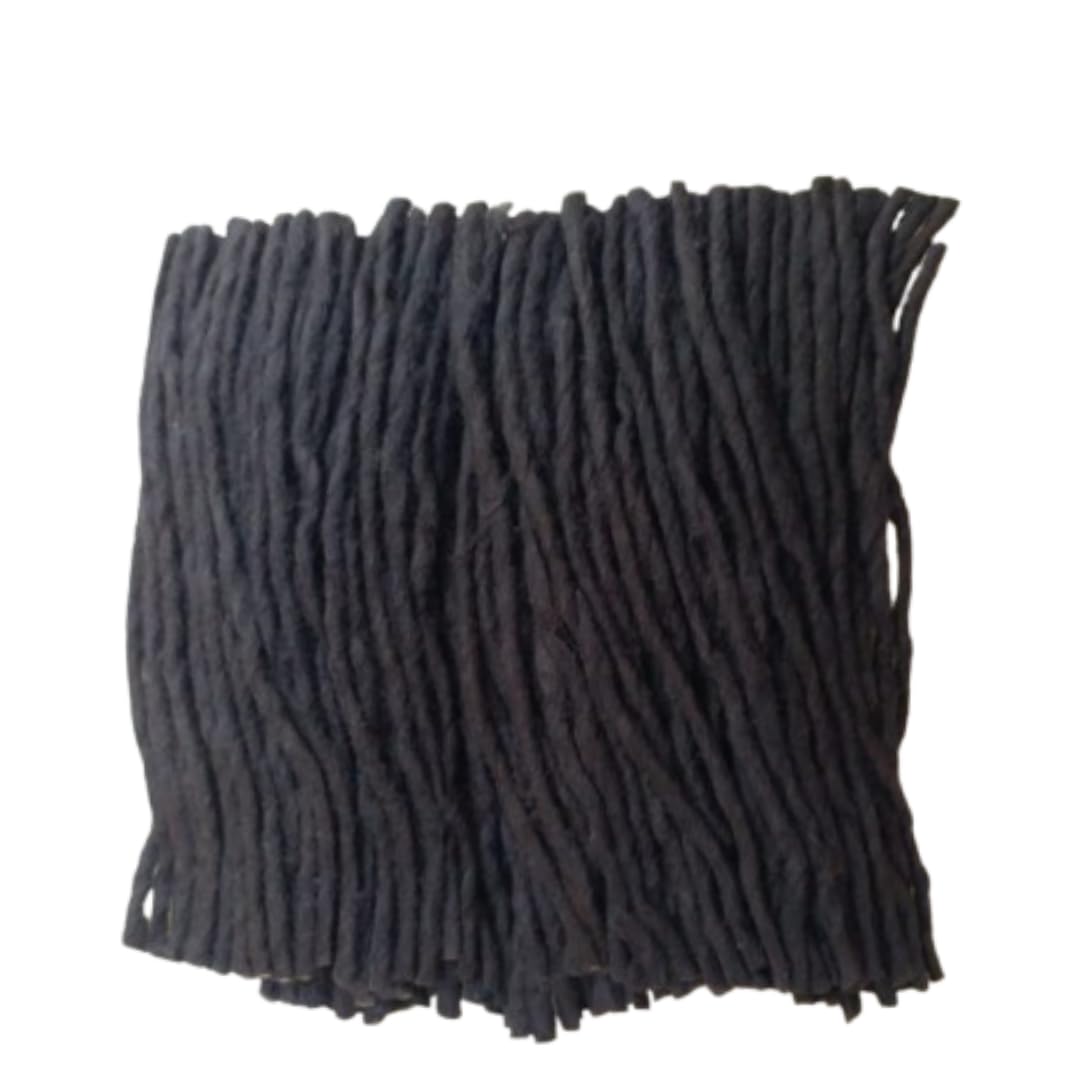 50 Black Wicks for Pooja,Pure Cotton THIRI/Cotton Diya Batti (Wicks), Length 10CM - Pack of 1 (50 Pieces Black Wicks)-image-21
