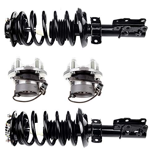 cciyu Complete Suspension Kit Fits 05 06 07 08 09 10 for Chevrolet Cobalt, 06 07 08 09 10 11 for Chevrolet HHR, 07 08 09 for Pontiac G5Includes Strut Spring Assembly, Wheel Hug