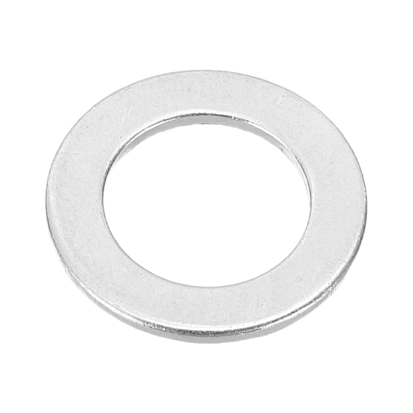 PATIKIL M10x16x1mm Flat Washers, 50 PCS Aluminum Automotive Drain Plug Gaskets Flat Ring Oil Crush Washer Spacers for Faucets Garden Bolts Screws Hose, Silver