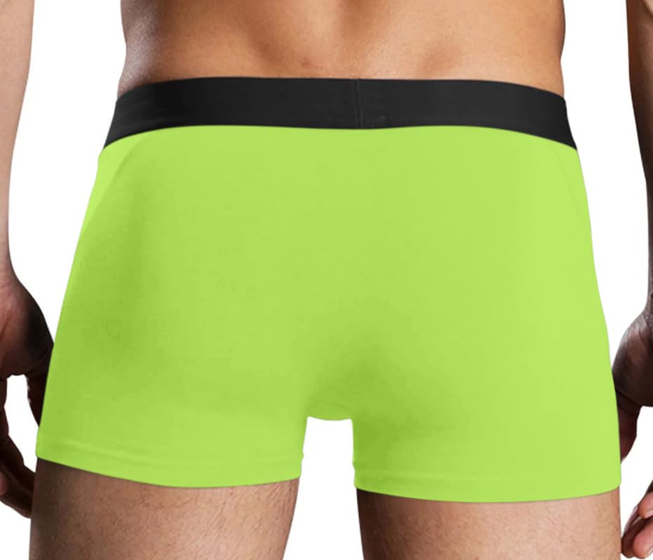 Knaughty Knickers Daddy Neon Yellow Mens Boxer Brief Adult Fun Design2