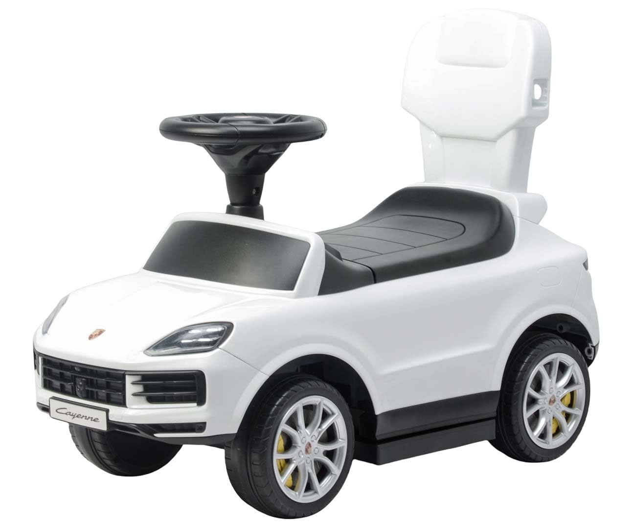 Porsche Cayenne Rutschauto mit Gehstock, Weiß