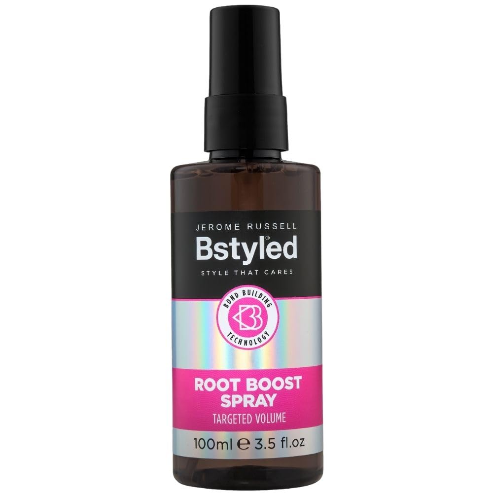 Jerome Russell BStyled Root Boost - Volumising Root Spray for Lift & Shine, Heat Protection with Bond Building Technology, Vegan Friendly, 100ml