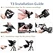 Desview T3 Portable Teleprompter for iPad Tablet iPhone up to 11 inch, High Definition 70/30 Beam Splitter Glass with Remote Control for DSLR Camera Smartphone Video Recording (9 Lens Adapter Ring)