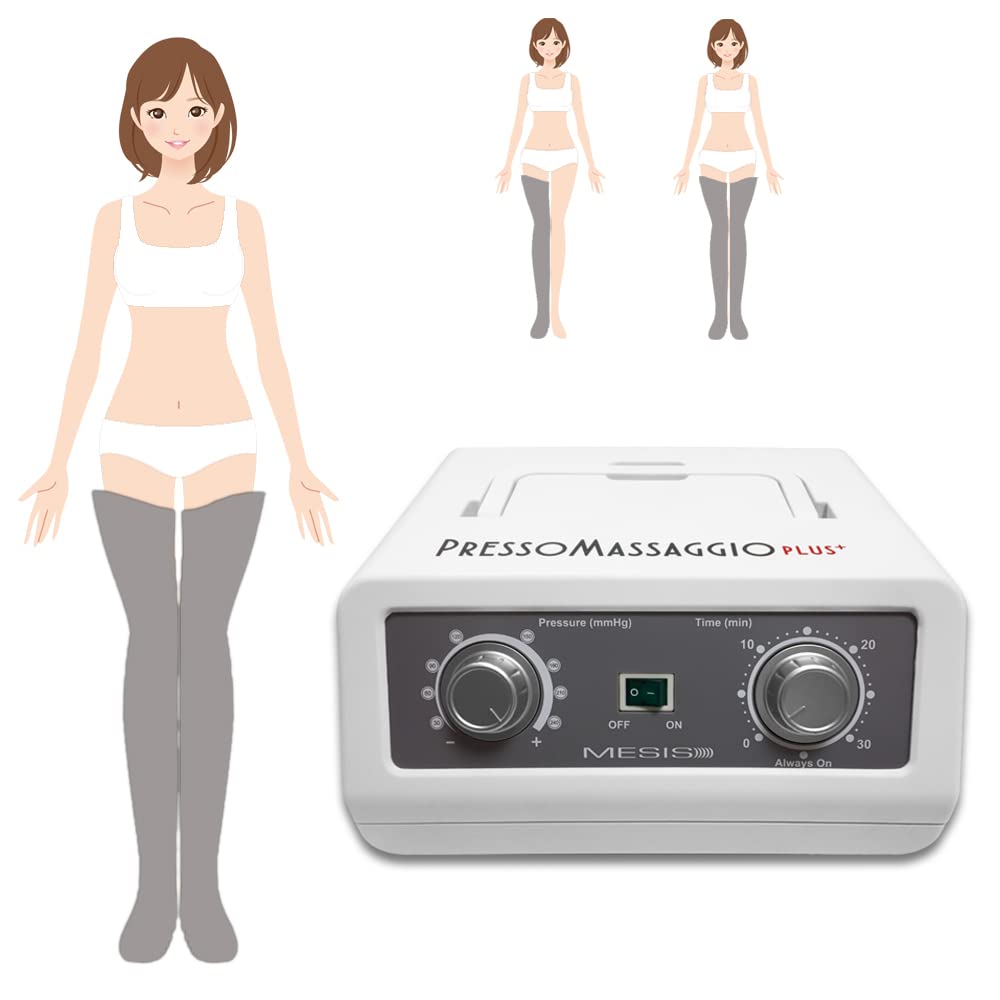 MESIS Pressoterapia professionale e da casa PressoMassaggio Plus+ (con 2 gambali) Pressoterapia Linfodrenaggio
