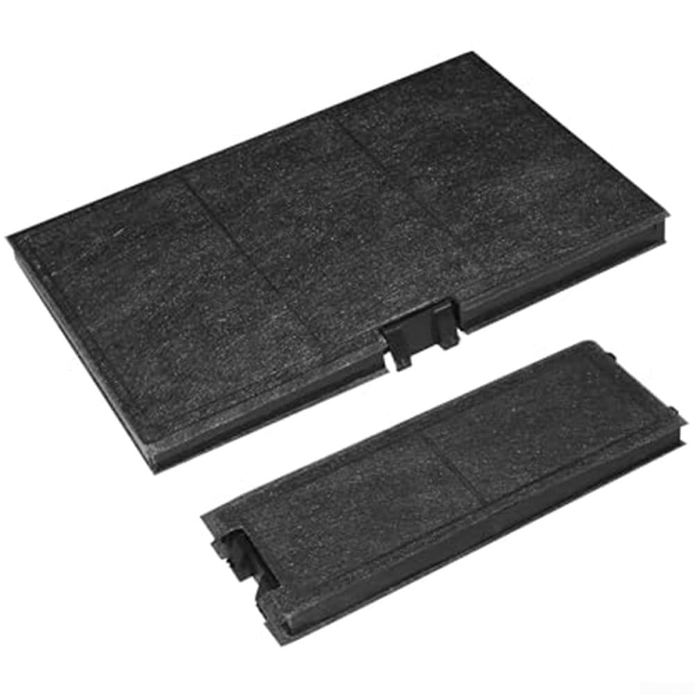 Confezione da 2 filtri a carbone attivo 250 x 90 mm per cappe da cucina