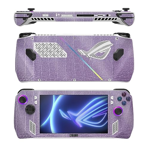Image of MightySkins Glossy Glitter Skin Compatible with Asus ROG Ally - Purple Gator Skin | Protective, Durable High-Gloss Glitter Finish | Easy to Apply
