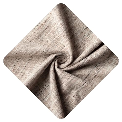 Image of Unstitched Cotton Fabric for Men and Women - Light Weight Self Pattern Khadi Cotton Fabric Material (3.5 Meter, Jasmine White)