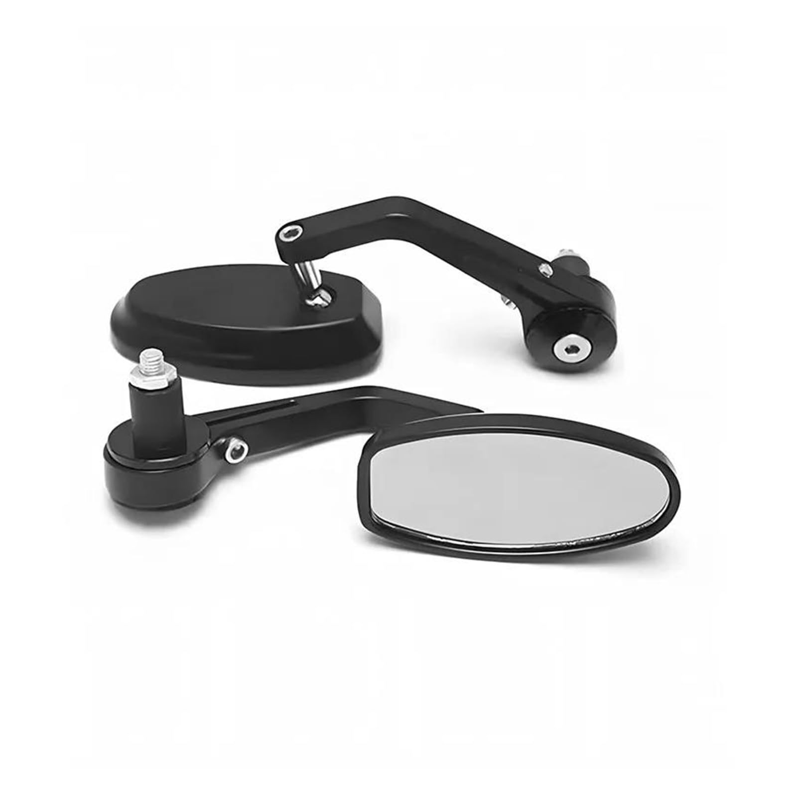 Motorcycle CNC Handlebar End Rearview Mirrors For Ro&yal Enf&ield Bullet/Meteor/Classic 350 500 Interceptor 650(Style D)