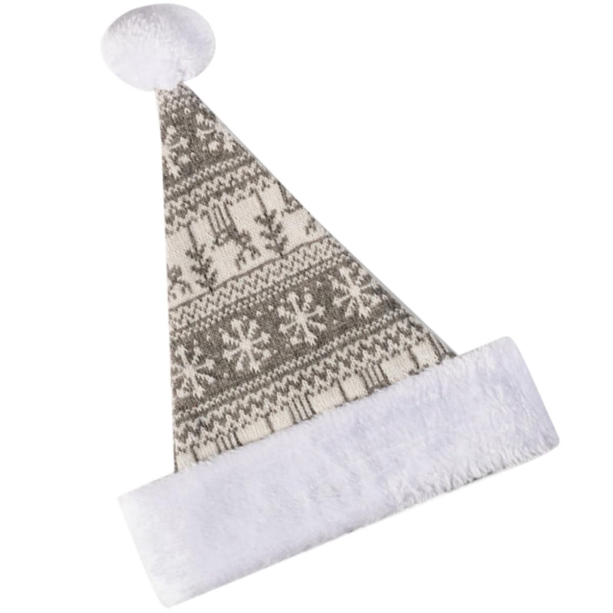PRETYZOOM Knitted Christmas Hat Cozy Santa Hat for Christmas Parties Comfortable for Men and Women Christmas Costume Accessory for Holiday Celebrations