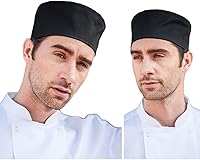 Vista 2 de Hyzrz 2 sombreros de chef unisex con ventilación ajustable, tapas de cocina con parte superior de malla transpirable para cocineros y trabajadores