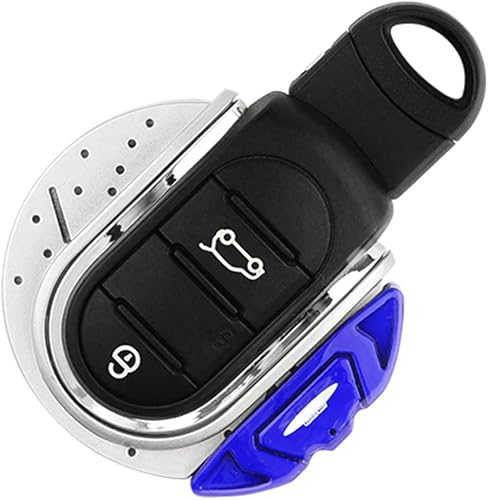 Vista 58 de Funda para llavero con accesorios para Mini Cooper F54 Clubman 55 F56 F57 F60 Countryman hasta 2023 Union Jack en forma de U Oro