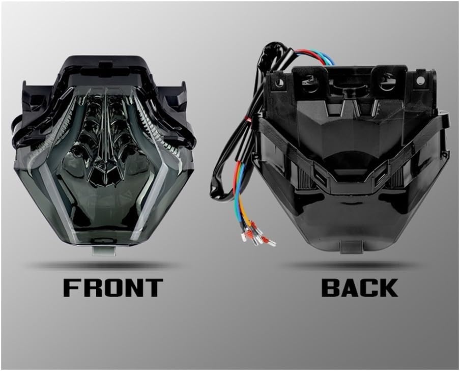 バイクのテールブレーキライト リアテールライト オートバイ用 LED テールライト ブレーキ ターンシグナルランプ 一体型 R3 R