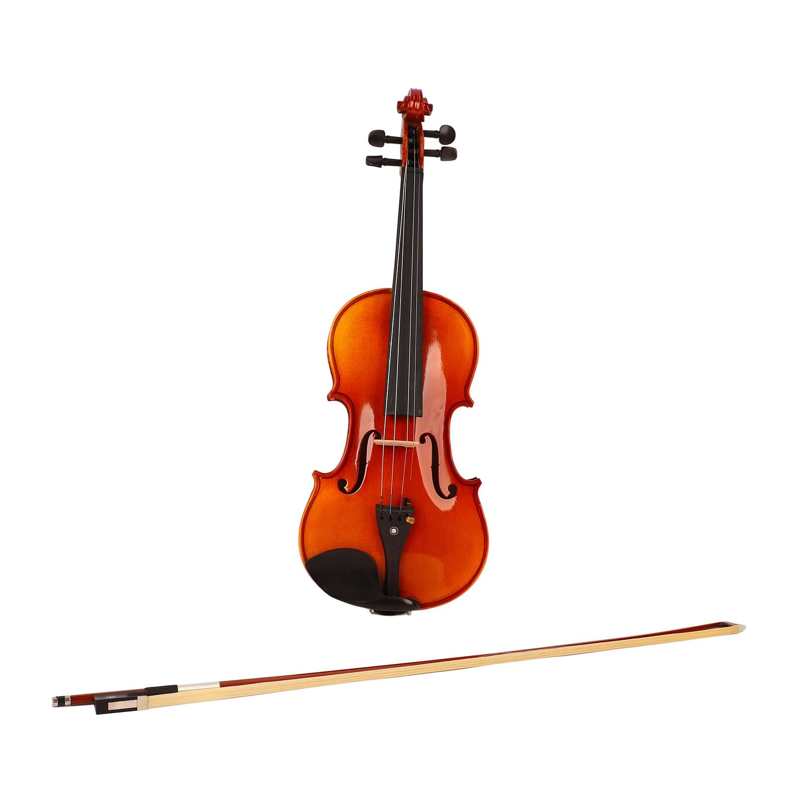 Generic Set di Violino per Principianti Realizzato a Mano Acustico con Motivo Tigre per Studenti Adulti Materiale in Abete Rosso 1 unità