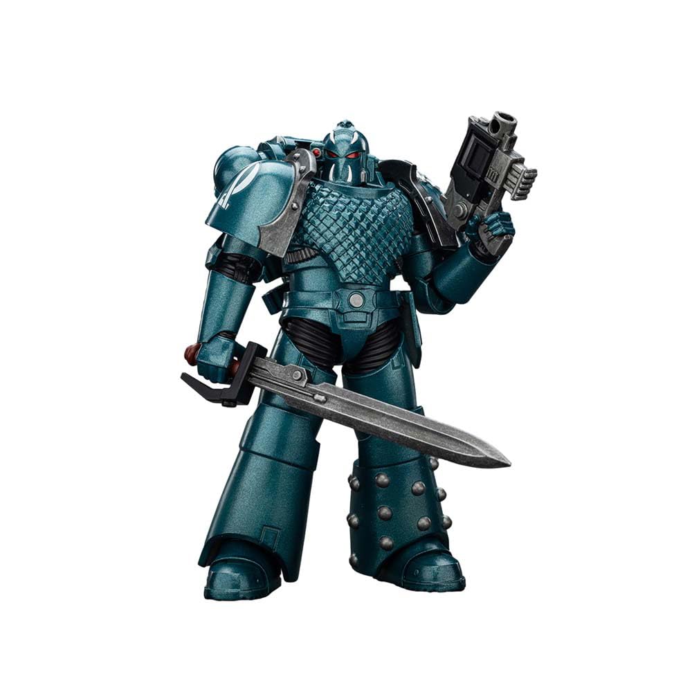 JOYTOY Warhammer 40k Alpha Legion, Alpha Legion Headhunter Prime 1/18 Action Figure, Dedicated To You Who Love Collecting