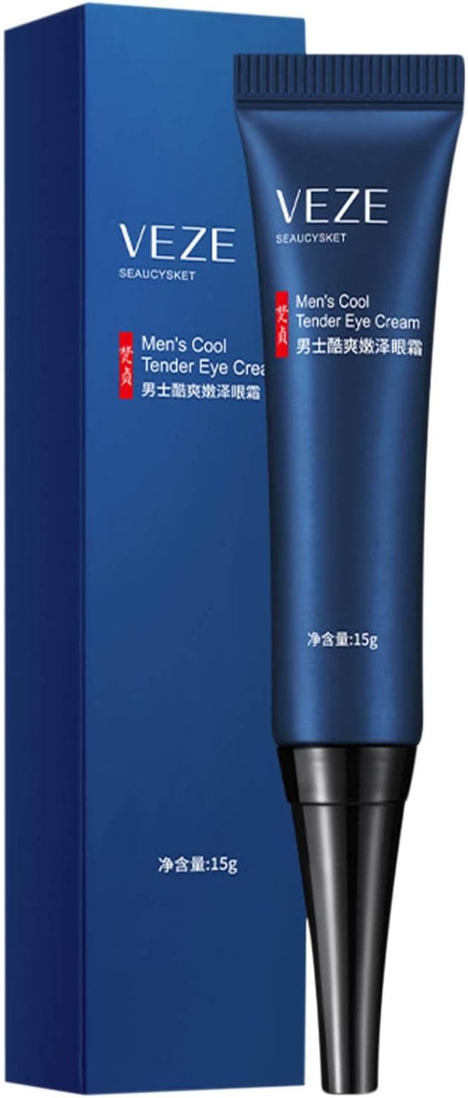 VEZE Men's Awaken Peptide Lifting Eye Gel, Awaken Peptide Depuffing Eye Gel, Open Eyes Peptide, Men's Cool and Tender Firming Eye Cream - 15g (1)